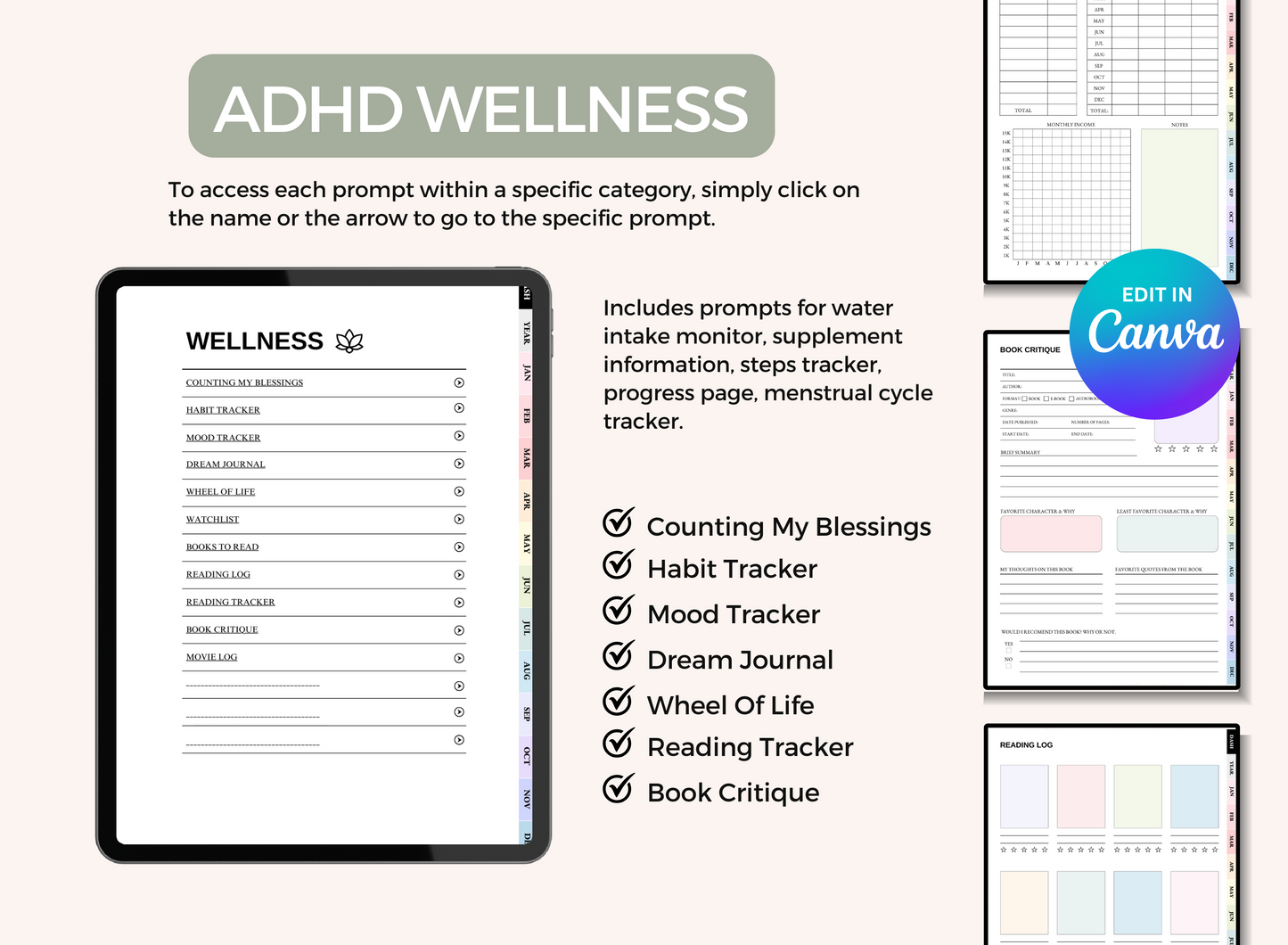 The Ultimate ADHD Productivity Planner (560+ Pages of Focus, Flow & Clarity)
